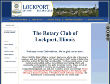 Tablet Screenshot of lockportrotaryclub.com